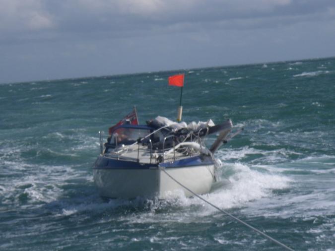 The �Enshaiallah� being towed