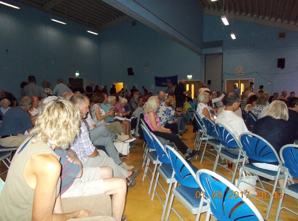 Part of the appreciative audience between sets