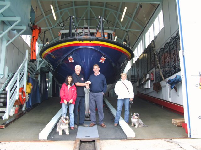 Presentation of cheque to John Light